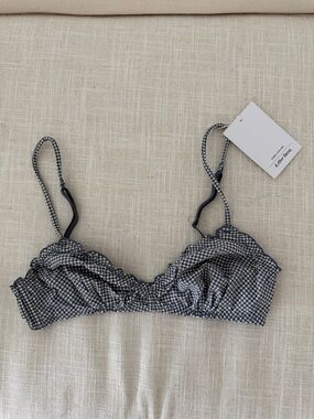 Paris Atelier & Other Stories Ruffle Trim Gingham Bralette